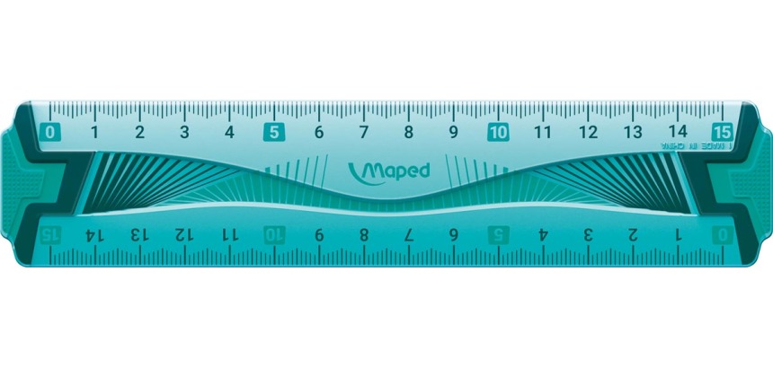 Maped latte Flex incassable, 15 cm, double graduation