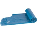 DONAU ECO Müllsack, LDPE, 30 Mikron, 60 Liter, blau, Rolle mit 10 Stück