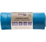 DONAU ECO Müllsack, LDPE, 30 Mikron, 60 Liter, blau, Rolle mit 10 Stück