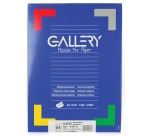 Gallery étiquettes blanches ft 48,3 x 16,9 mm (l x h), coins arrondis, 64 par feuille