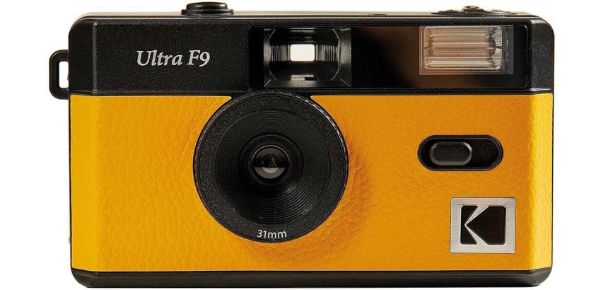 Kodak appareil photo argentique rétro Ultra F9, 35 mm, jaune