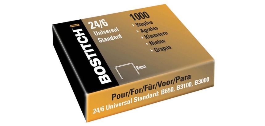 Bostitch agrafes 24-6-5MGAL, 6 mm, cuivrées, pour B440F, B660, B650, B3100, B202, B2500, B3000, B440LR...