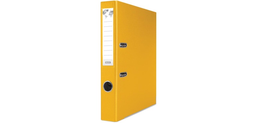 OFFICE products Ordner für A4, PP, Rücken 5 cm, gelb
