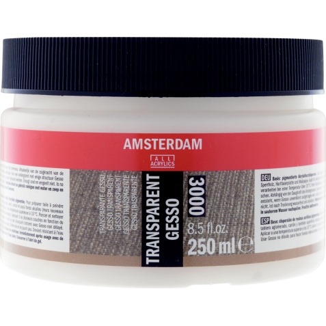 Amsterdam gesso transparant, bouteille de 250 ml