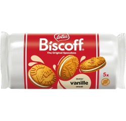 Biscuits Lotus Biscoff spéculoos sandwich vanille 5 pièces
