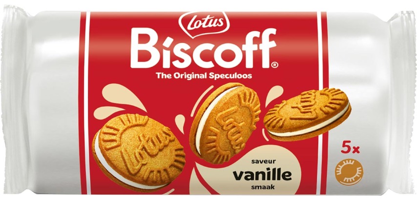 Lotus Biscoff Spekuloos-Sandwich mit Vanille, 5 Stück