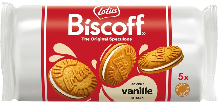 Lotus Biscoff speculoos vanilla sandwich cookies 5 pieces