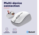 Trust YVI+ souris sans fil, multi-appareil, blanc