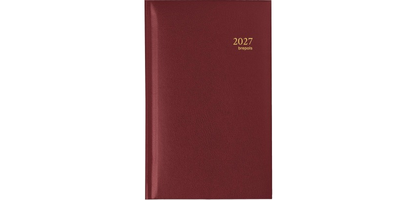 Brepols agenda Interplan Lima 6 langues, bordeaux, 2027