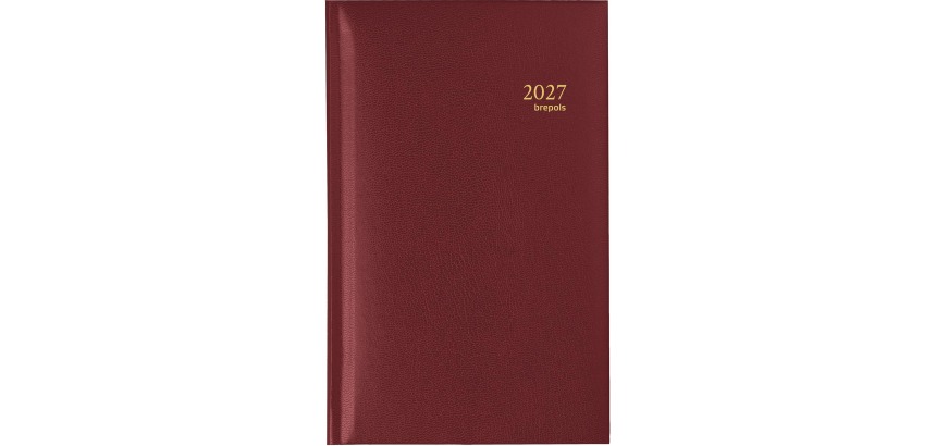 Brepols Kalender Interplan Lima 6 Sprachen, Bordeaux, 2027