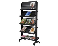 Paperflow Mobiele folderhouder  Large zwart