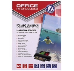 OFFICE products pochette à plastifier A3, 160 microns (2 x 80 microns), paquet de 100 pièces