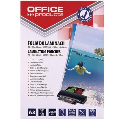 OFFICE products pochette à plastifier A3, 200 microns (2 x 100 microns), paquet de 100 pièces