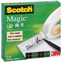 Scotch plakband Magic  Tape ft 25 mm x 66 m