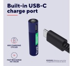 Pile Trust rechargeable USB-C 4x AAA