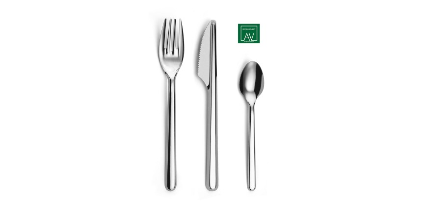 Av Environnement bestekset, 3-delig met servet