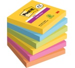 Post-it Super Sticky Notes 654 76x76mm Karneval 4+2 gratis