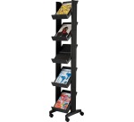 Paperflow Mobile Display Stand Corner Compact Black
