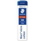 Staedtler Mars micro leads, 0.5 mm, HB, pack of 12 pieces