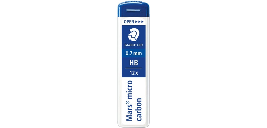 Staedtler Mars micro mines, 0,7 mm, HB, étui de 12 pièces