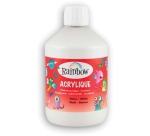 Rainbow acrylic paint, 500 ml bottle, white