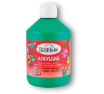 Rainbow acrylic paint, 500 ml bottle, dark green