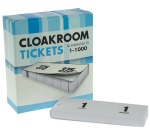 Numbered blocks / pads for white cloakroom