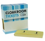 Blocs numérotés, 1 à 1000, carnets pour vestiaire, jaune