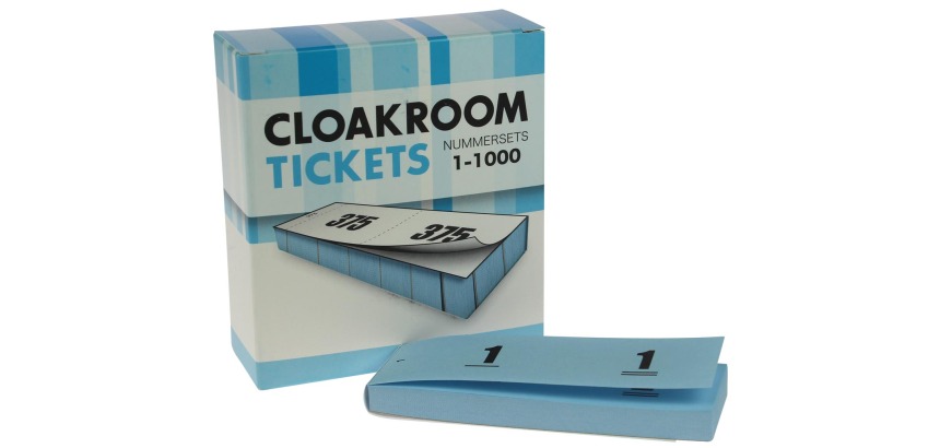 Blocs numérotés, 1 à 1000, carnets pour vestiaire, bleu