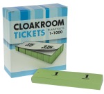 Nummerierte Blöcke, 1 bis 1000, Garderobenblöcke, grün