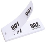 Numbered blocks / cloakroom booklets