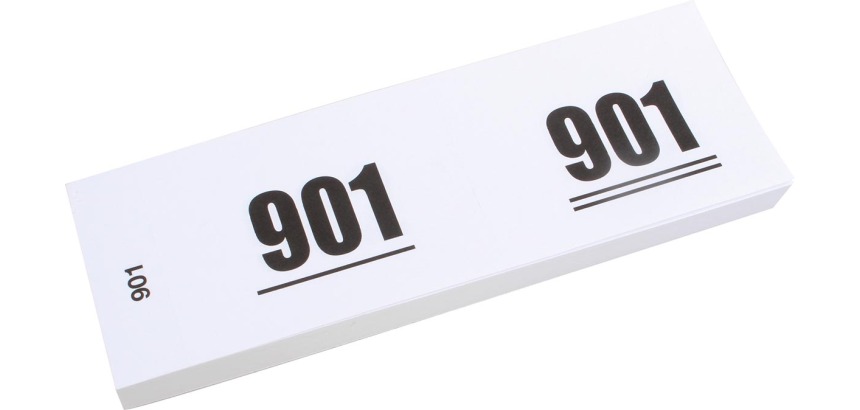 Numbered blocks / cloakroom booklets