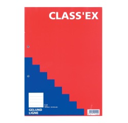 Class'ex cursusblok, A4, gelijnd, blok van 100 vel