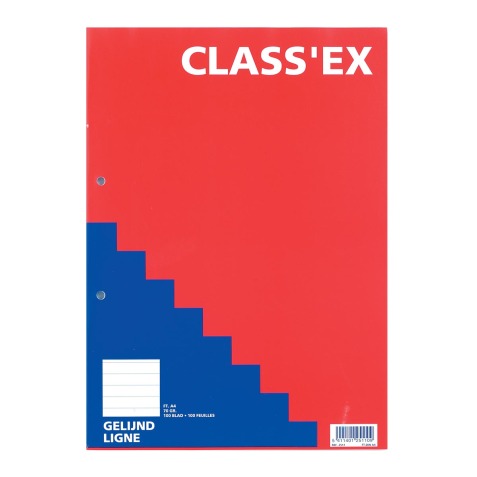 Class'ex cursusblok, A4, gelijnd, blok van 100 vel