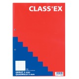 Class'ex cursusblok, geruit 5 mm, blok van 100 vel