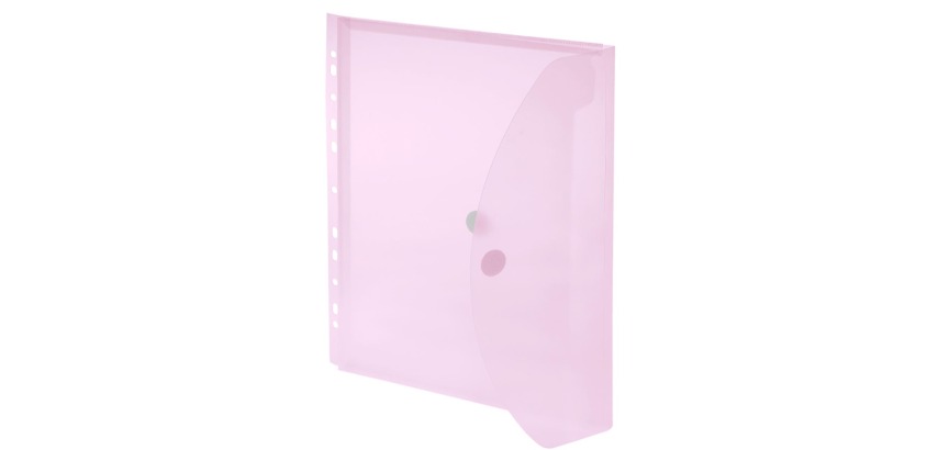Foldersys pochette perforée A4, rouge