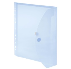 Foldersys pochette perforée A4, bleu