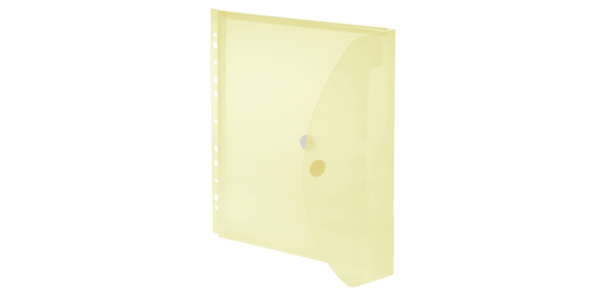 Foldersys geperforeerde showtas A4, geel