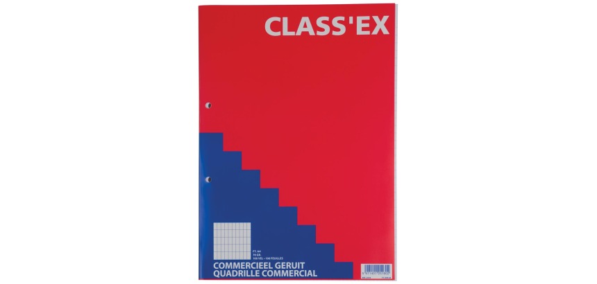 Class'ex bloc de cours, quadrillé commercial