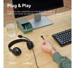 Trust casque à écouteurs USB HS-260, avec annulation de bruit