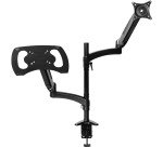 Trust Mara bras d'écran, bras double avec 1 bras pour ordinateur portable, noir