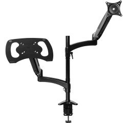 Trust Mara bras d'écran, bras double avec 1 bras pour ordinateur portable, noir