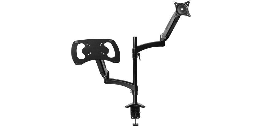 Trust Mara bras d'écran, bras double avec 1 bras pour ordinateur portable, noir
