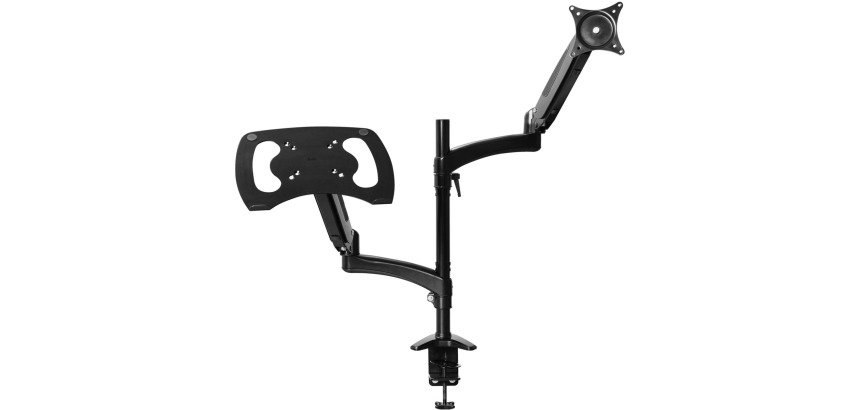 Trust Mara bras d'écran, bras double avec 1 bras pour ordinateur portable, noir