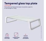 Trust Monta support écran, verre trempé, blanc