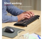 Clavier Trust Ody II sans fil + souris Azerty 25363