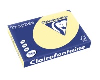 Clairefontaine Trophée Pastel, gekleurd papier, A3, 160 g, 250 vel, kanariegeel
