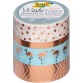 Folia washi tape rood, pak met 4 stuks