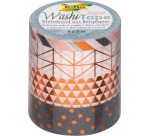 Folia copper washi tape, pack of 4 pieces