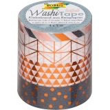 Folia washi tape koper, pak met 4 stuks